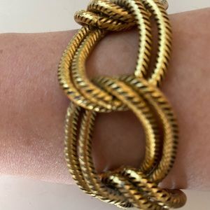 “Jonn Wind”(M) NWOT trendy transitional Goldtone/ bronzed Chunky Chain Bracelet!
